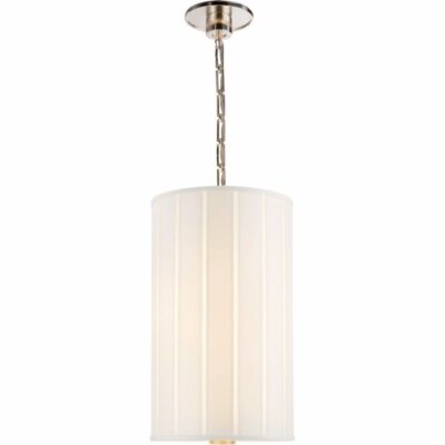 Perfect Pleat Pendant--small - Soft Brass