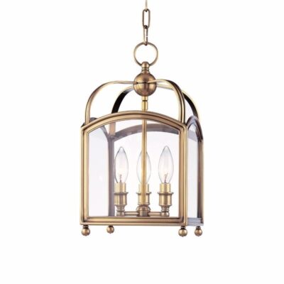 Revere Pendant- Square-small - Aged Brass