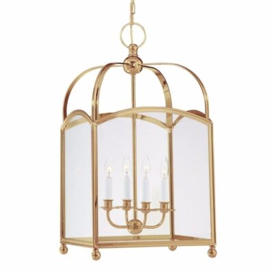 Revere Pendant-square-large - Aged Brass