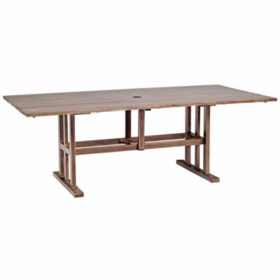 Woodlands Rectangular Dining Umbrella Table