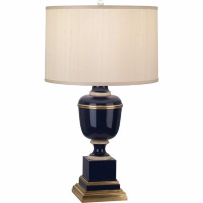 Tole Table Lamp - Cobalt