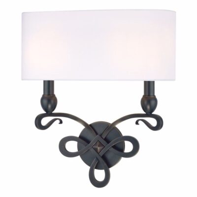Ribbon Double Sconce - Old Bronze