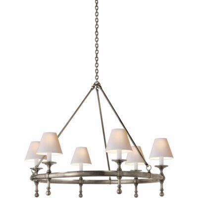 Ring Chandelier--medium - Antique Nickel