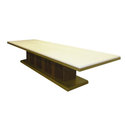 Leather Wrap Dining Table