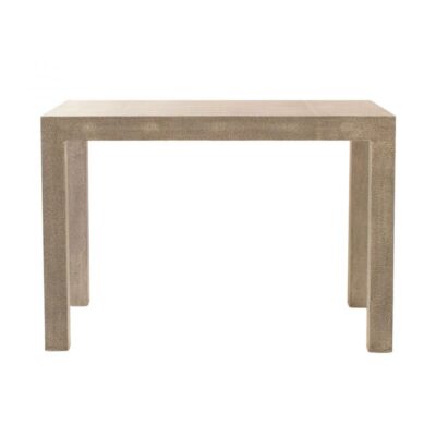 Leather Wrapped Parson Dining Table  Leather Wrapped Parson Dining Table