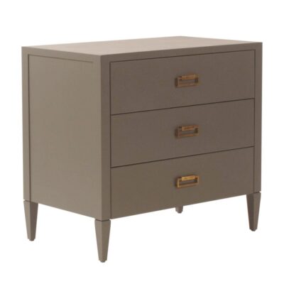 Leather Wrapped Nightstand  Leather Wrapped Nightstand