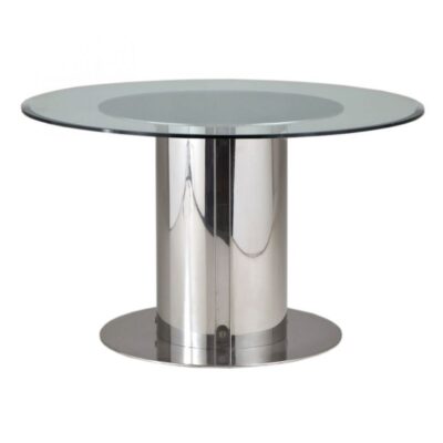 Polished Stainless Steel Dining Base  Table Base