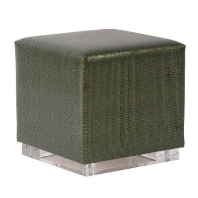 Acrylic Base Cube  Ottoman