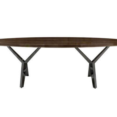 Double V Oval Dining Table