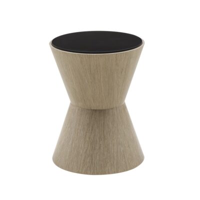 A Stool With Glass Top