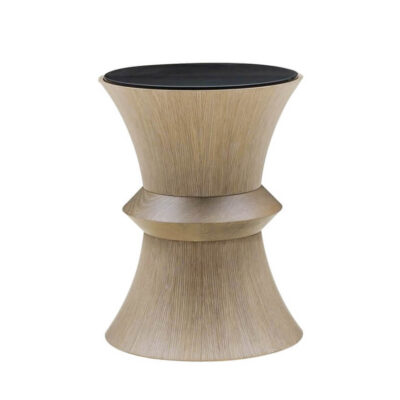 F Stool With Glass Top