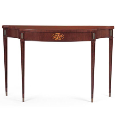 Console With Inlay And Brass Toes