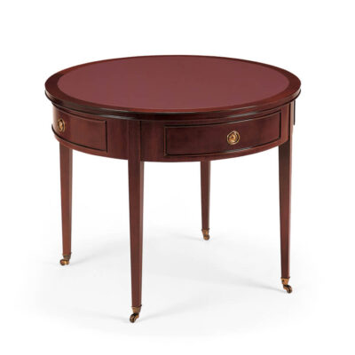 Drum Table With Two Drawers