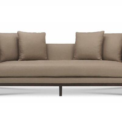 Wood Base Sofa With Flared Arm