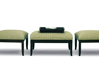 Hawthorne Armless Lounge Chair & Ottoman