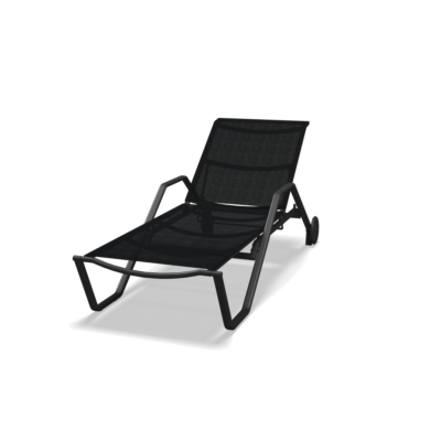 Stacking Lounger With Aluminium Arms