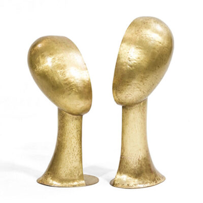 Golden Heads, Set Of 2