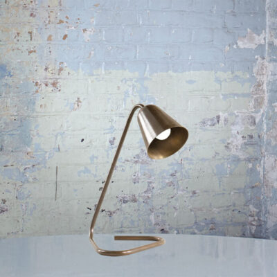 Flip Table Lamp, Aged Brass