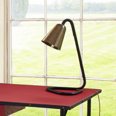 Flip Table Lamp, Leather