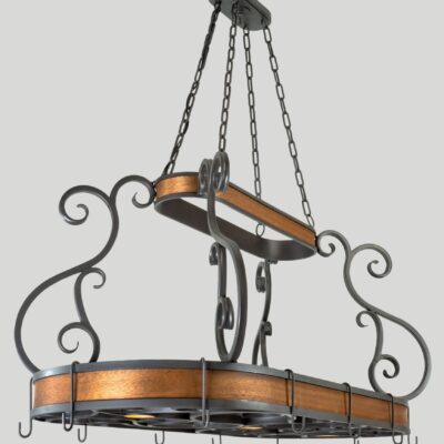 Pot Rack Chandelier