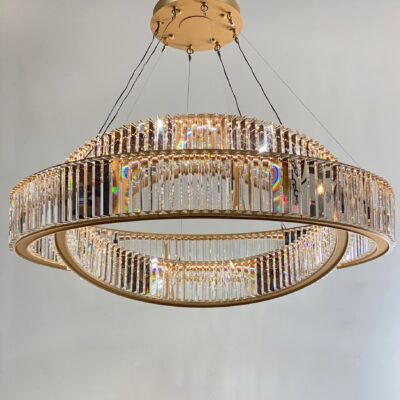 Noor 2-rings Round Chandelier