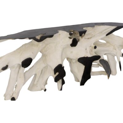 Teak Root Console Table Black Bleached