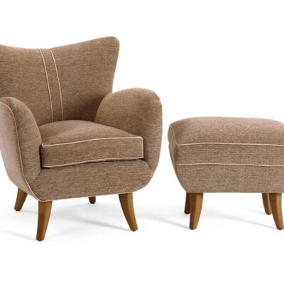 Lipstick Lounge & Ottoman