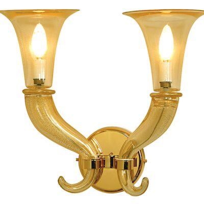 Large Horn Wall Sconce