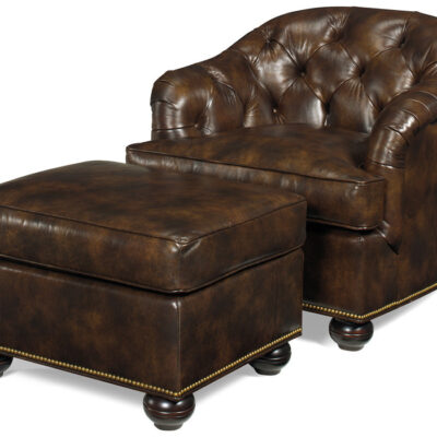 Leather Ottoman
