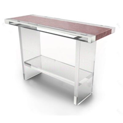 Leather Wrap Console Table
